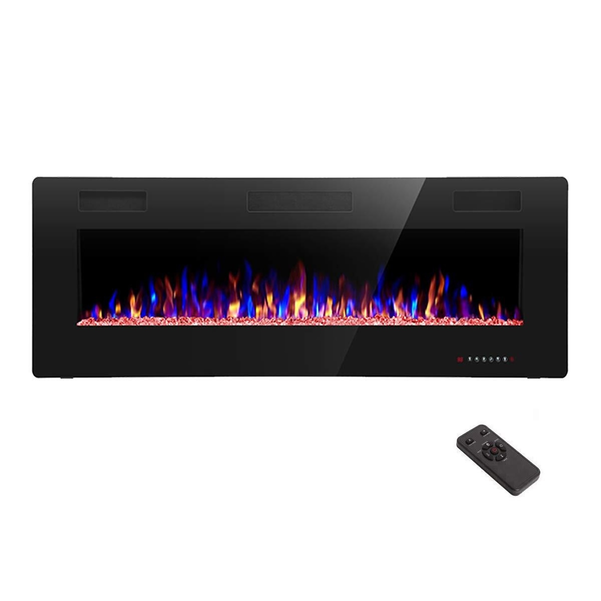 Edendirect Recessed and Wall Mounted Electric Fireplace — 50in., Remote Control, Adjustable Flame Color and Speed, Model# 850C3